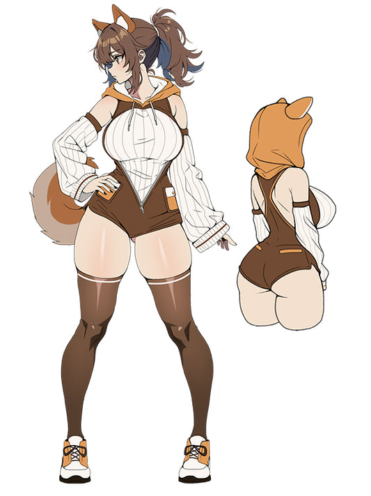 Cute Fox Tail Bodysuit