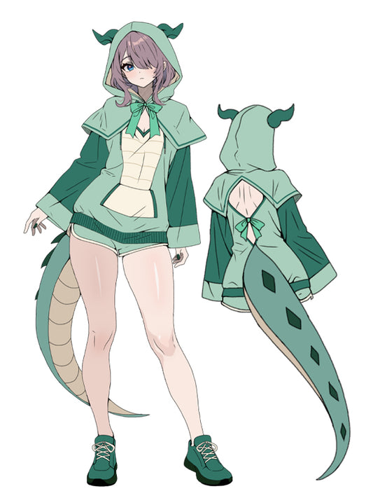 Cute Green Dinosaur Pajama Set